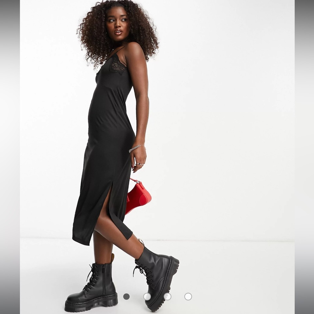 Noisy May Lace Detail Cami Midi Dress - Picture 2 of 8